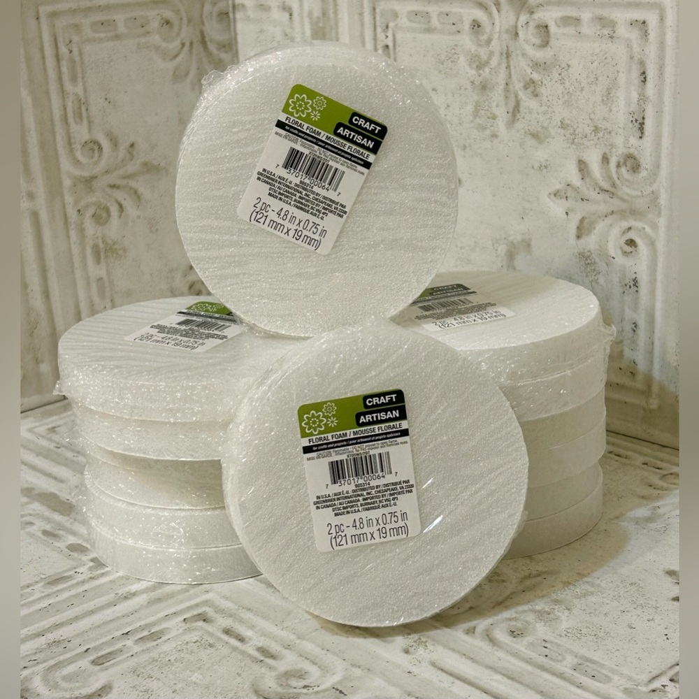 NEW Floral Foam craft artisan set of 8 blocks green white